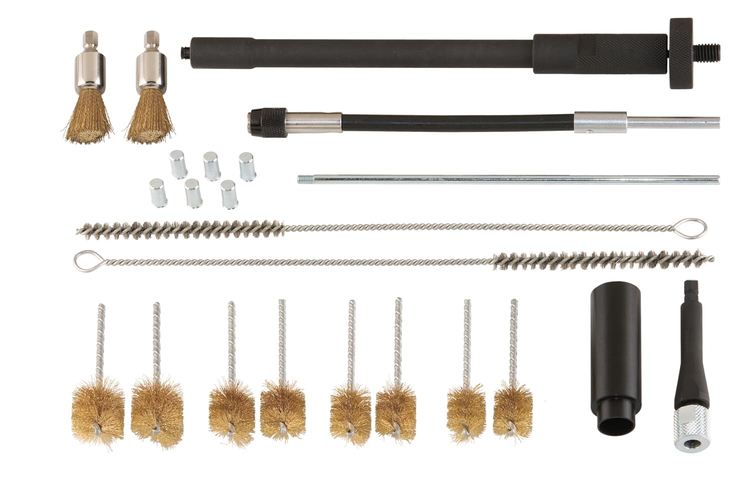KS TOOLS 152.1370 23件套喷油泵清洁工具套装 - 适用于柴油发动机维护与保养