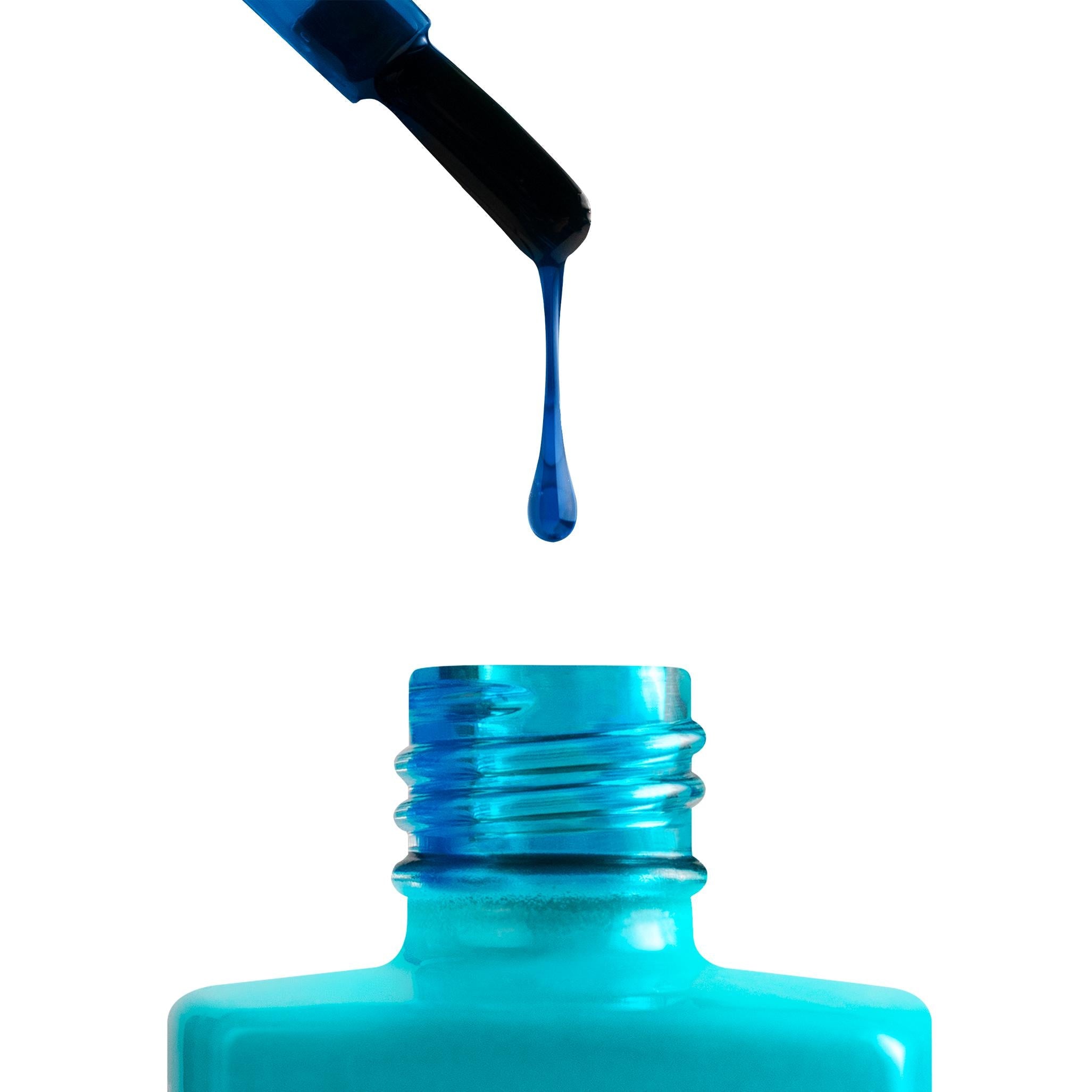 Apres Gel Polish - Cerulean Blue Nail Color for Professional & DIY Manicures - Long-Lasting & High Gloss Finish - Perfect for Salons, Home Use & Special Occasions