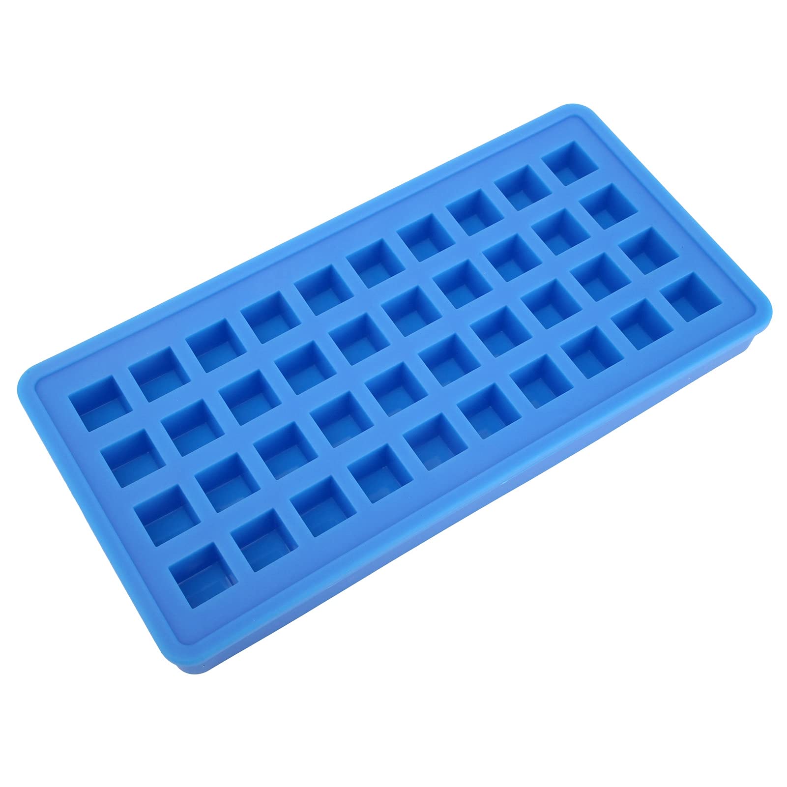 Premium Ice Cube Tray 40 Grids Square - Reusable Silicone Ice Mold for Cocktails, Coffee, Smoothies & Beverages - Perfect for Home, Hotel, Bar & Coffee Shop (Sky Blue)