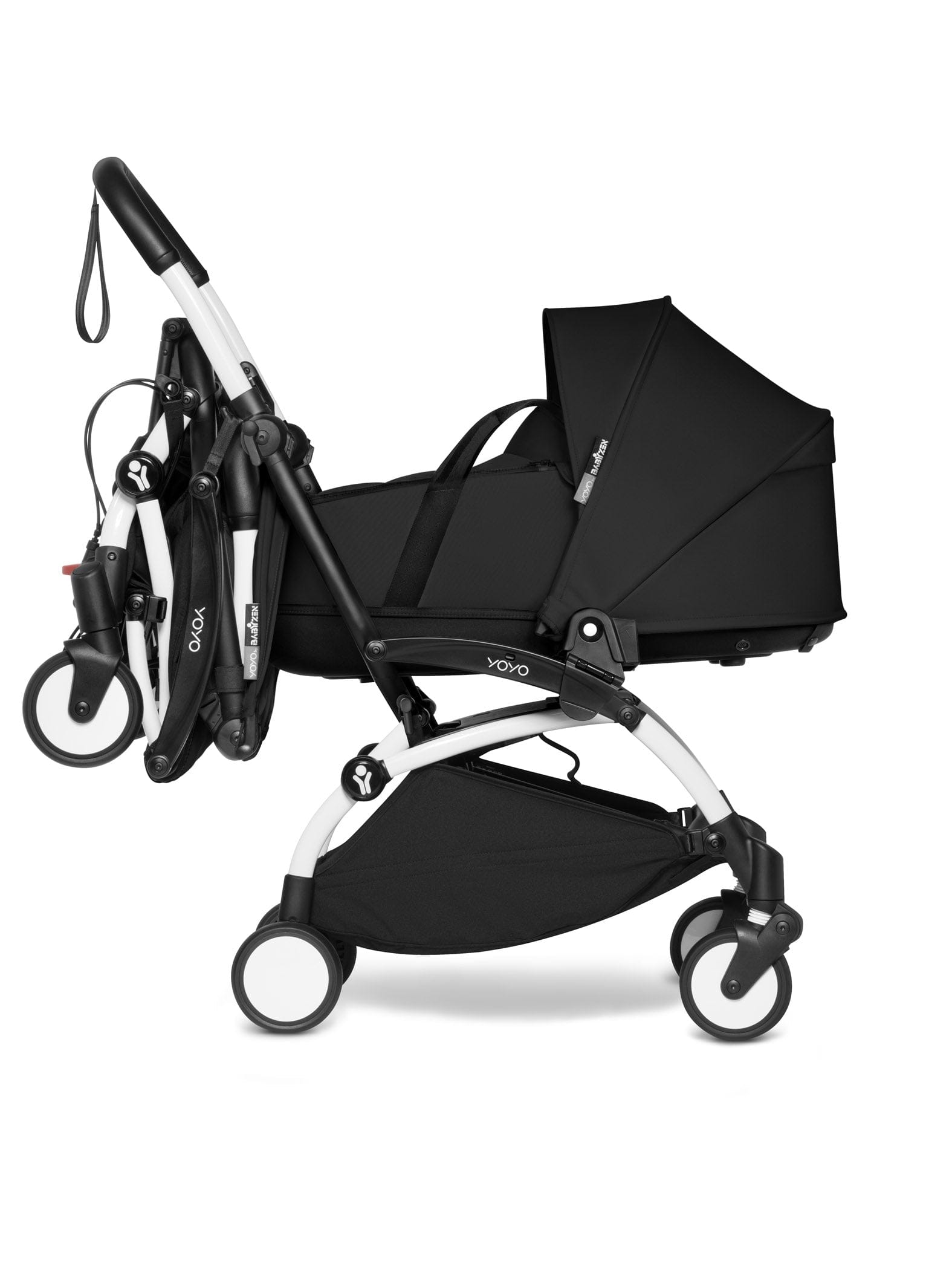Stokke YOYO 3 Double Stroller with Bassinet & Toddler Seat - Lightweight Compact Travel Stroller for Twins or Siblings (Ages 0-4) | Perfect for City Walks, Air Travel & Everyday Use
