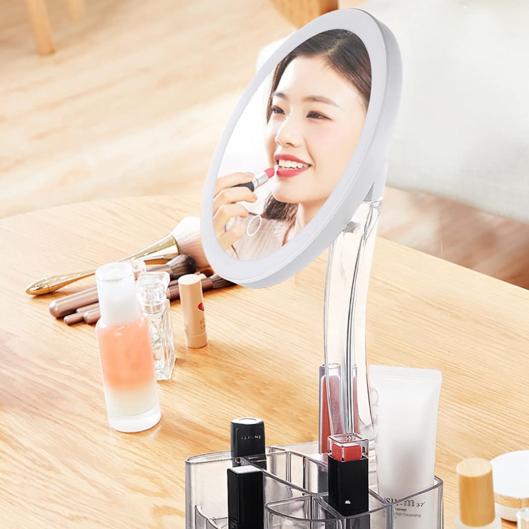 Licogel LED Makeup Mirror - USB Rechargeable, Detachable for Vanity & Travel