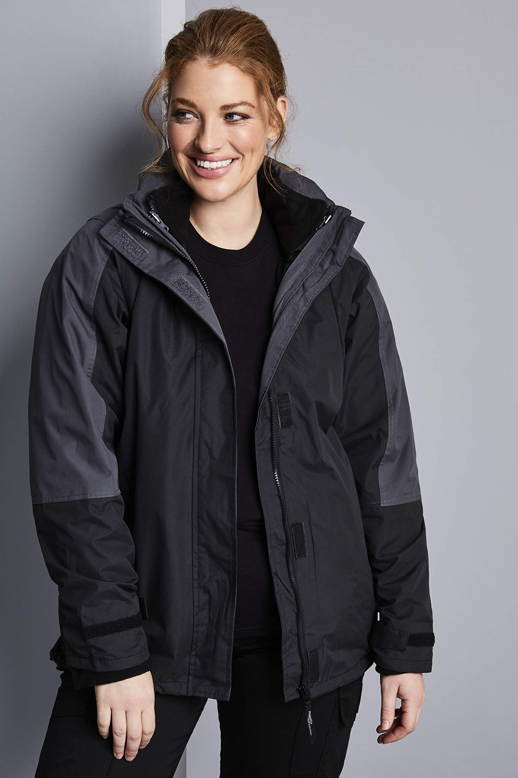 Women's Defender III 3-in-1 Waterproof Windproof Winter Jacket - Black/Seal Grey - All-Weather Protection for Hiking, Skiing & Outdoor Activities