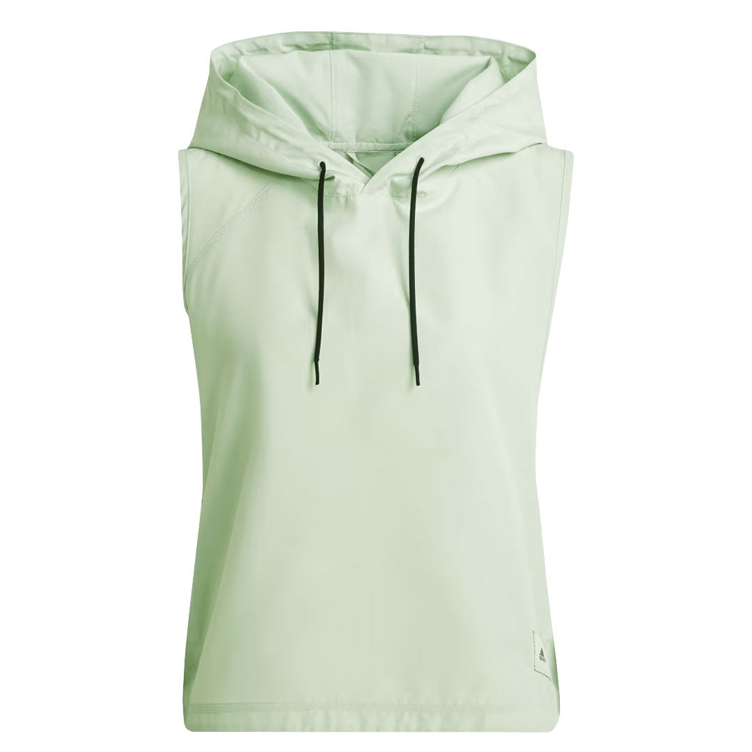 adidas Women's Parley Run For The Oceans Hooded Vest (HT3405) - Lightweight Running Jacket for Outdoor Jogging & Fitness Activities