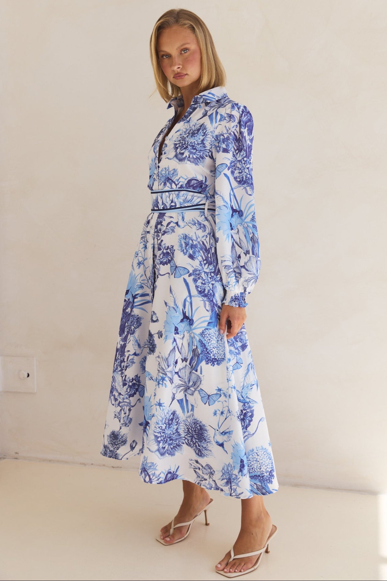 Azure Maxi Dress for Women - Flowy Long Summer Dress in Blue | Perfect for Beach, Vacation & Casual Outings