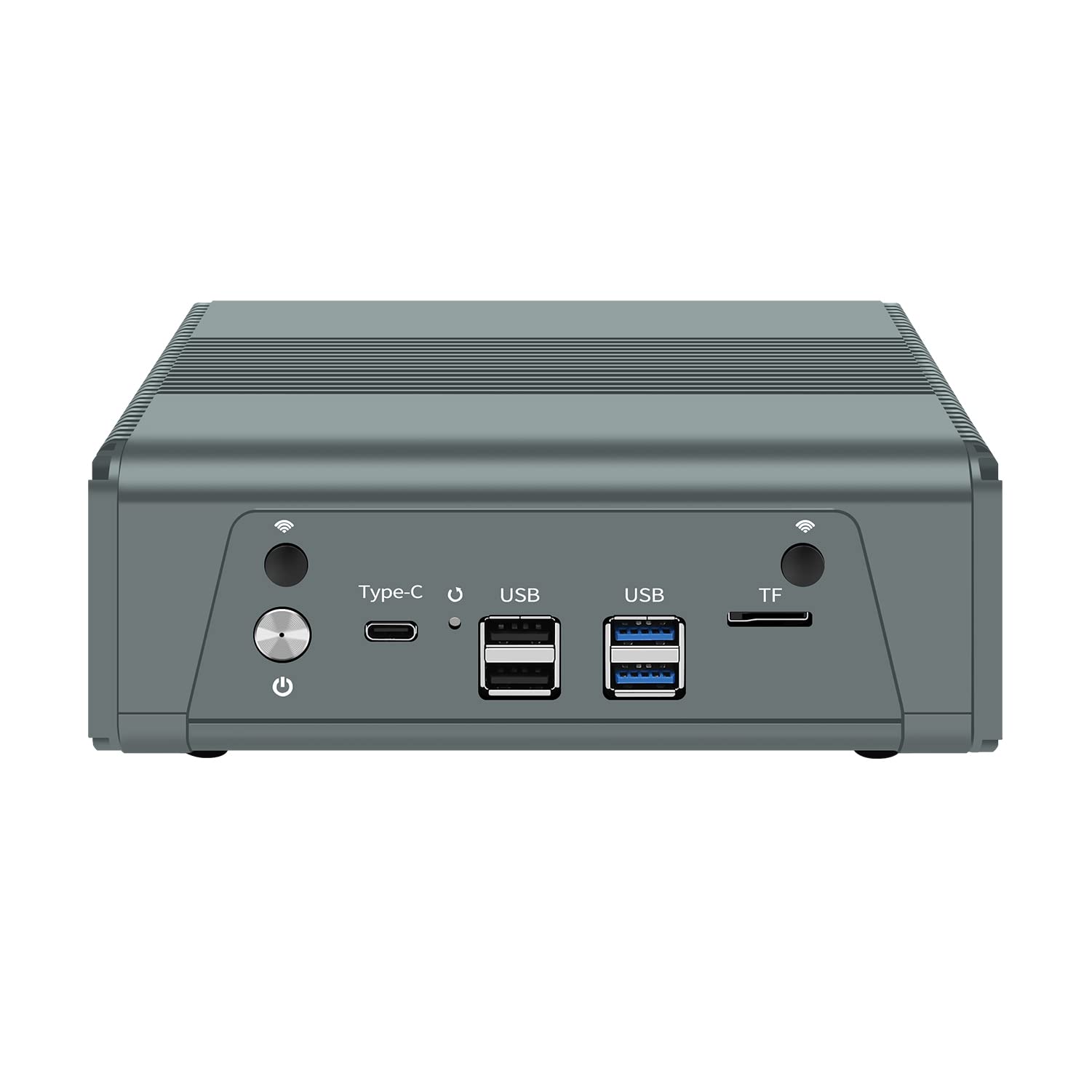 HUNSN Mini Firewall PC - AMD Ryzen 5 5500U, 16GB RAM, 128GB SSD, 4x Intel 2.5GbE LAN, Mikrotik/OPNsense VPN Router - Compact Network Appliance for Home Office & Small Business Security