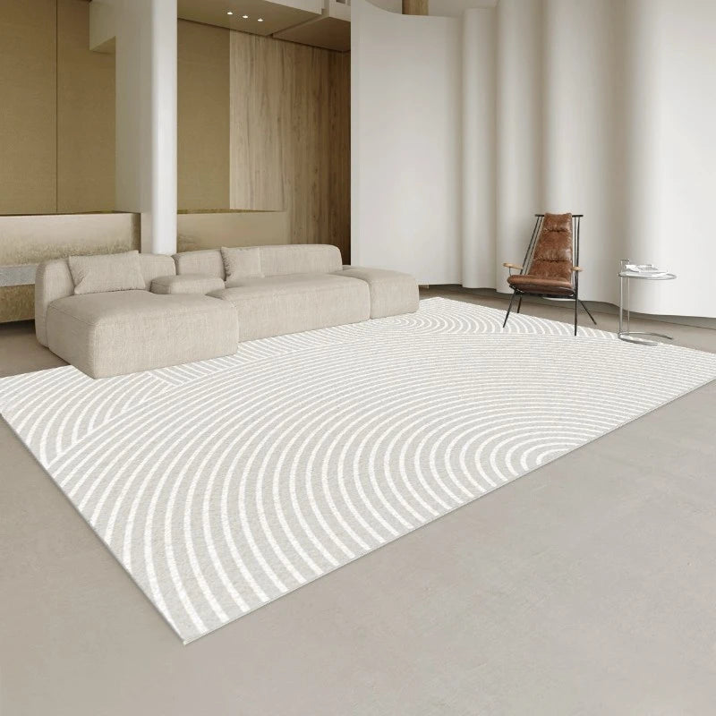 Livia Velvet ZenLife Geometric Area Rug for Living Room - Soft Non-Slip Modern Home Decor for Bedroom, Office & Dorm