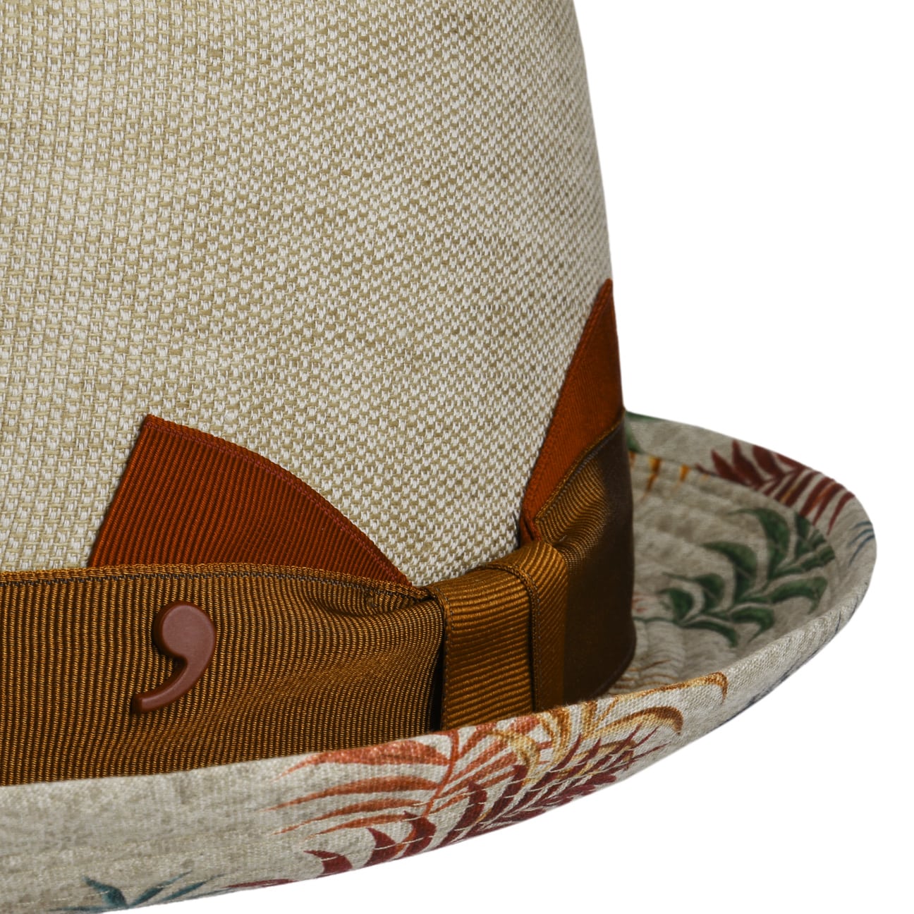 Denvio Pork Pie Linen Hat for Men & Women | Alfonso D'Este Summer Sun Hat | Breathable Lightweight Linen Fedora | Perfect for Beach, Outdoor, Travel & Casual Wear