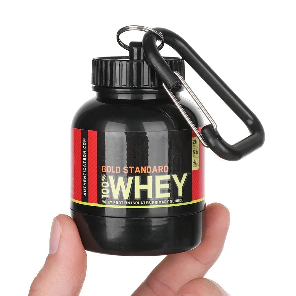 RNB DIGITAL Protein Powder Funnel Keychain - 3-Pack Portable Supplement Container for Gym, Workouts & Travel | Durable On-The-Go Protein Shaker Accessory | Perfect for Fitness Enthusiasts & Active Lifestyles