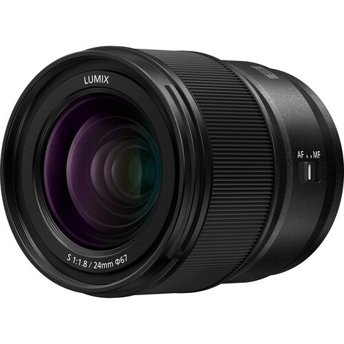 Panasonic Lumix S 24mm f/1.8 Full Frame Lens - Wide Aperture for Low Light Photography, Portraits & Landscape Shooting | Compatible with L-Mount Cameras | Perfect for Travel, Street & Event Photography