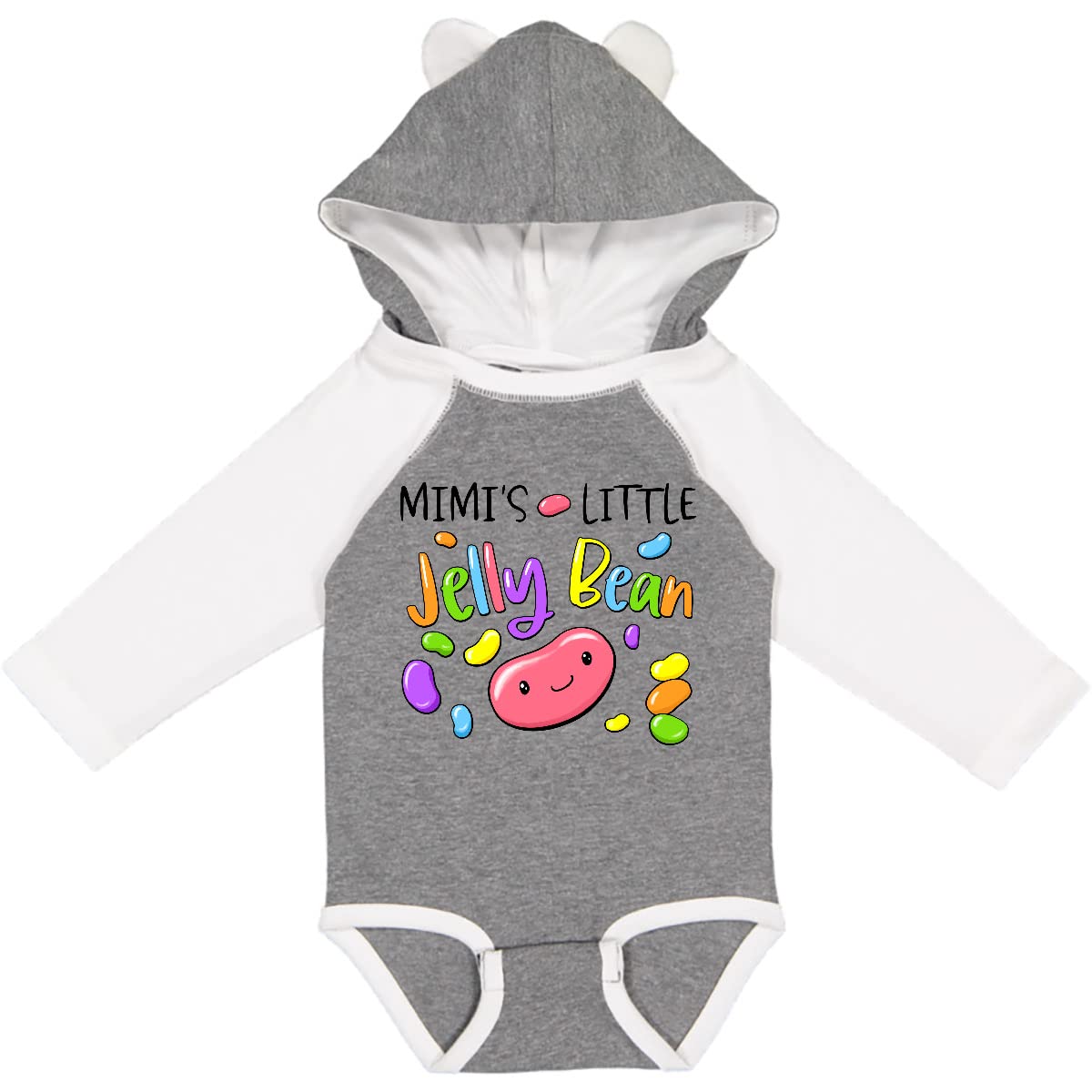 Inktastic Mimi's Little Jellybean Cute Easter Candy Baby Long Sleeve Bodysuit - Perfect for Easter Photos, Holiday Outfits & Newborn Gifts