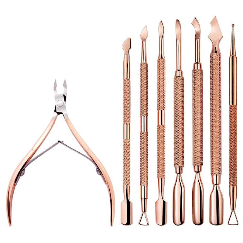 Premium Rose Gold Nail Tools Kit - Professional Manicure & Pedicure Set for Salon & Home Use - Perfect for DIY Nail Care, Gifts & Beauty Enthusiasts