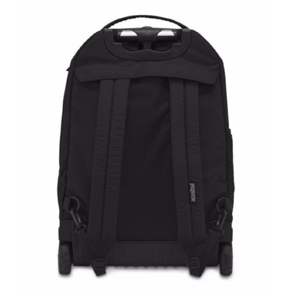 JanSport Driver 8 Core Series Wheeled Backpack - All Black | Durable Rolling Backpack for Travel, School & Commuting | Spacious Laptop Compartment & Smooth Wheels