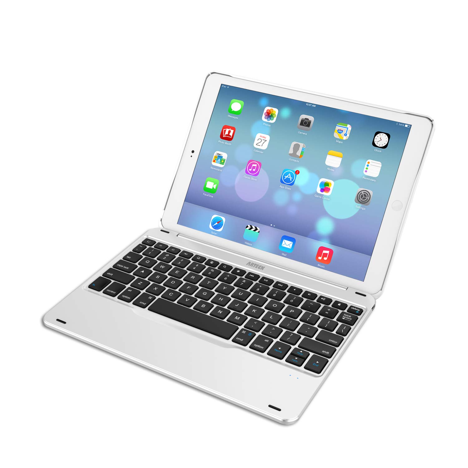 Arteck Ultra-Thin Bluetooth Keyboard Case for iPad 9.7-inch (iPad 6th/5th Gen & iPad Air 1) - Full Protection Folio with 130° Swivel Stand | Perfect for Work, Study & Travel