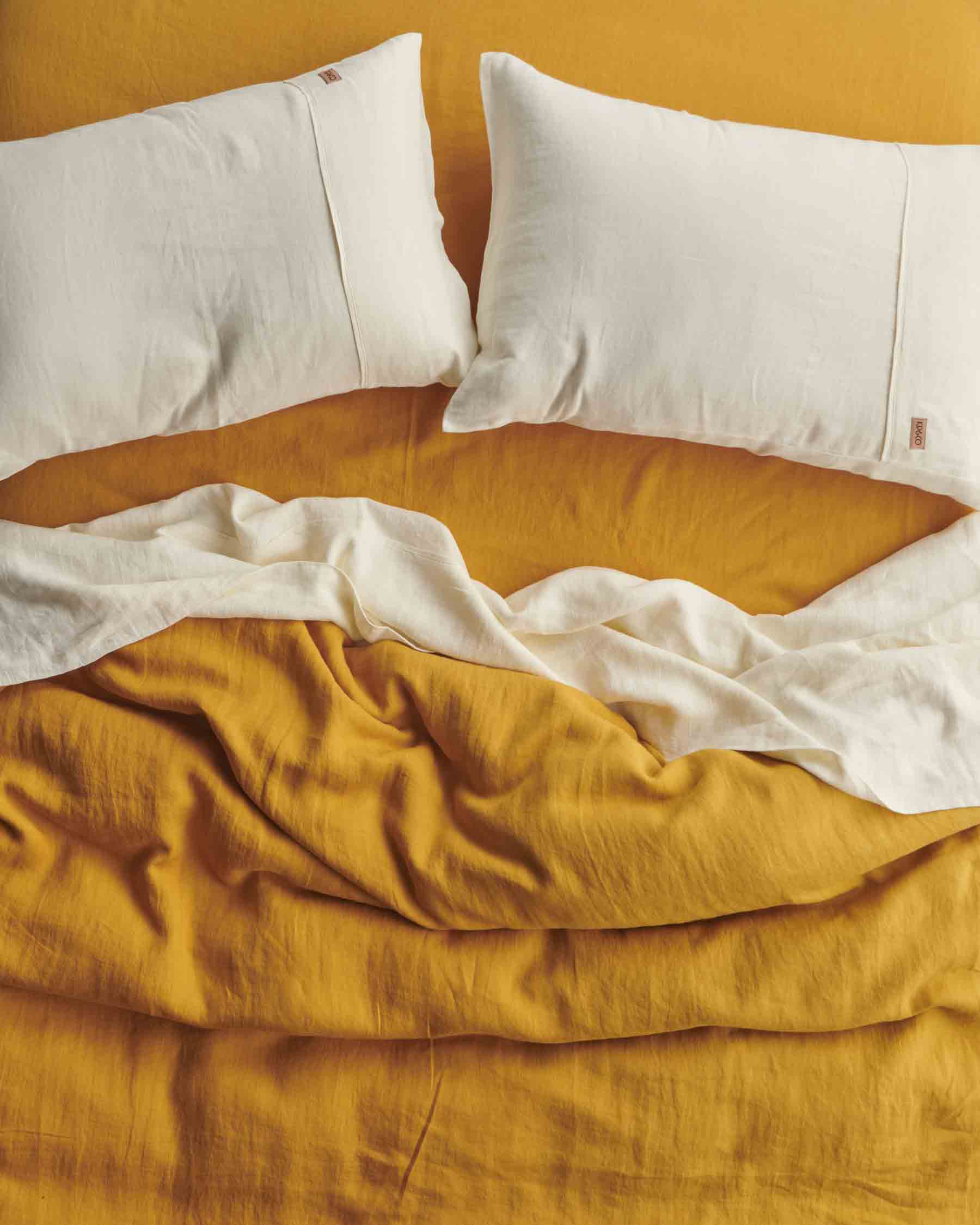 Premium Cloud Dancer Linen Pillowcases - Breathable & Soft 100% Natural Flax - Luxury Bedding for Hot Sleepers & Sensitive Skin - Perfect for Summer Nights & Allergy Relief