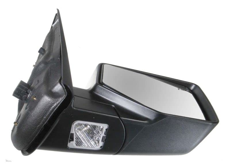 Heated Power Puddle Light Side Mirrors with Chrome & Caps - Pair for Ford Explorer | Durable Auto Accessories for Night Driving & Safety