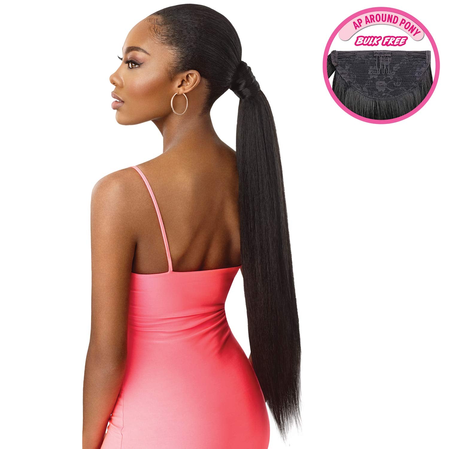 OUTRE PRETTY QUICK Salon Style Wrap Ponytail - Jumbo Kinky Straight 24