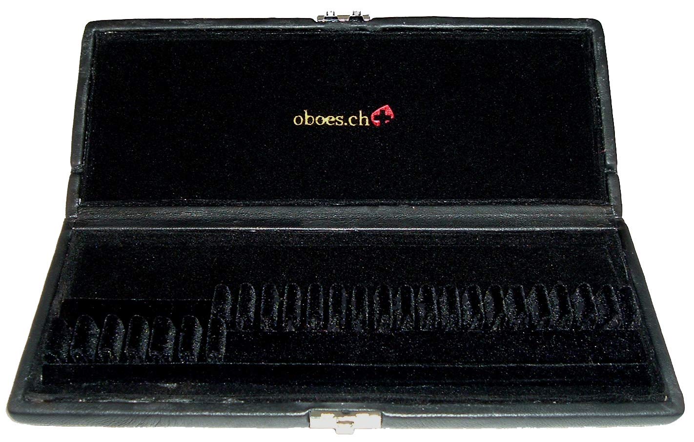 Professional 6 English Horn 18 Oboe Reed Black Leather Case - Durable Storage for Woodwind Instrument Accessories, Perfect for Musicians & Music Students - Ideal for Orchestra, Band Practice & Travel Protection