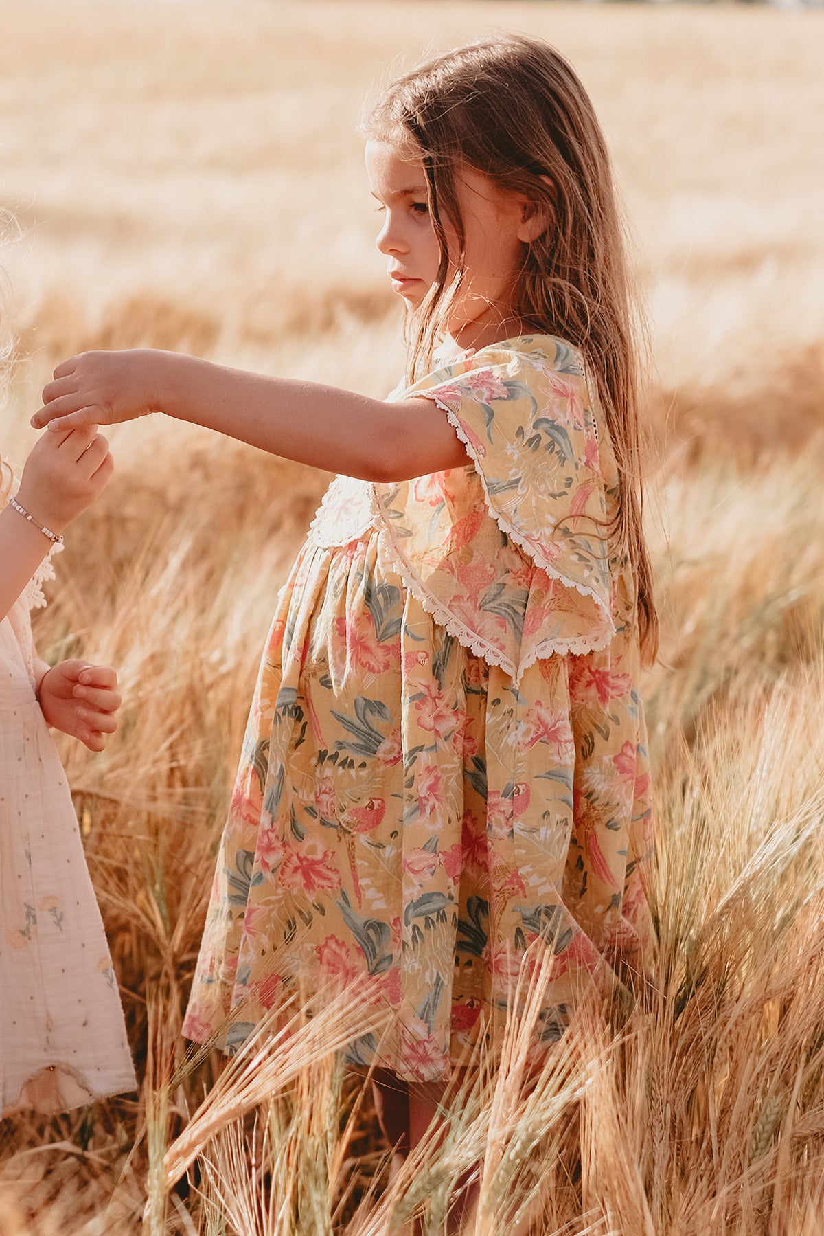 Louise Misha Christina Girls Dress - Size 6 - Elegant Floral Summer Party Dress for Kids Birthday, Easter & Special Occasions