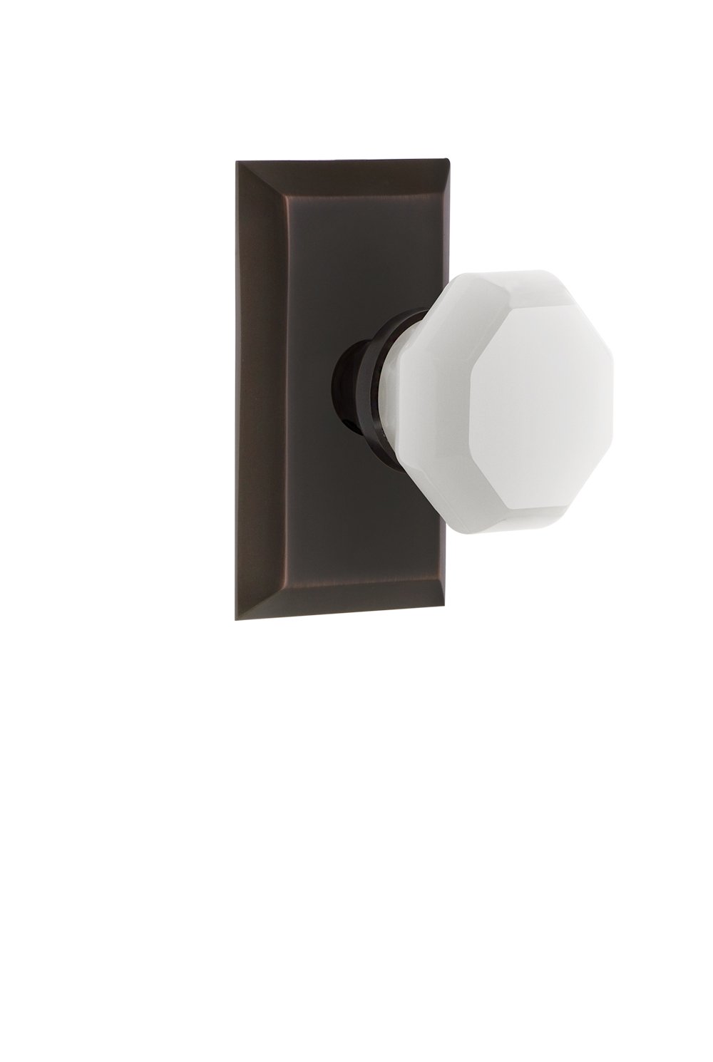 Nostalgic Warehouse 748785 Double Dummy Door Knob in Timeless Bronze Finish - Perfect for Vintage Home Decor & Interior Design Projects
