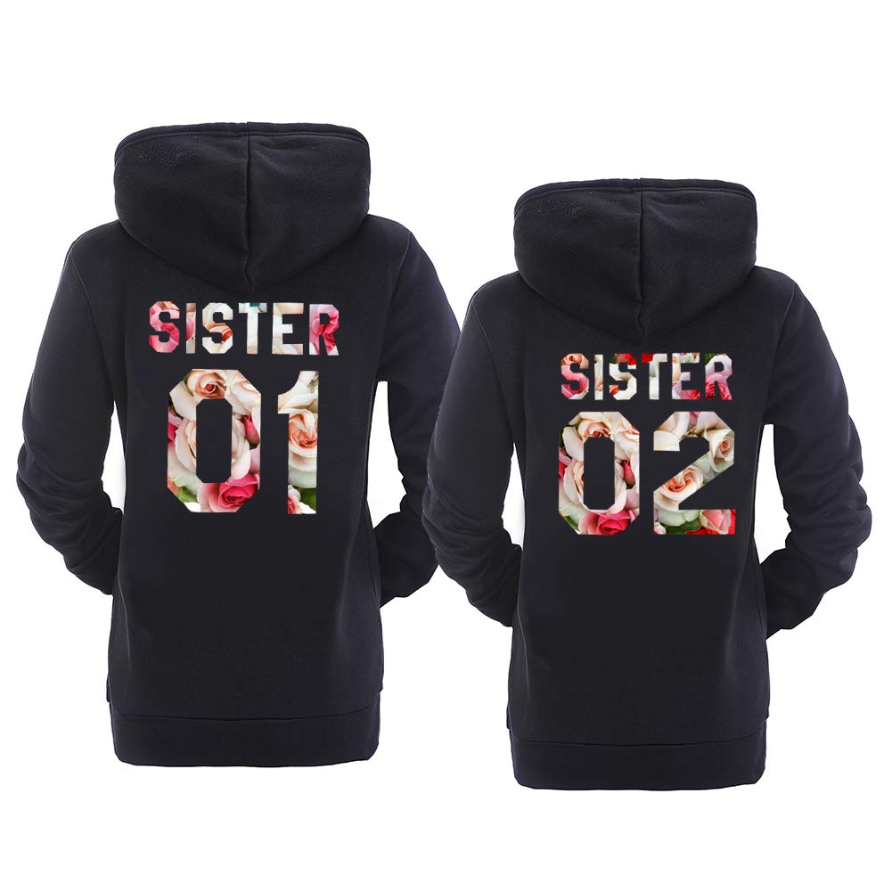 Best Friend Hoodies for Women - Matching BFF Couple Hooded Sweatshirts for Sisters, Teens & Girls | Cute Outfits for Sleepovers, Gifts & Casual Wear
