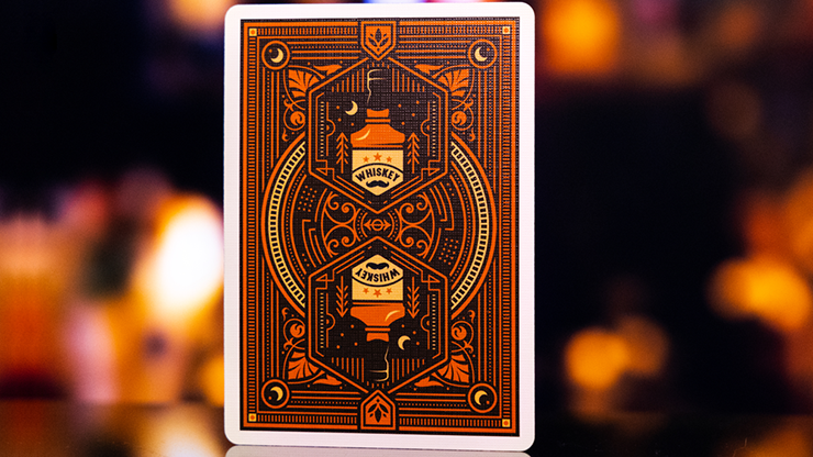 Premium Whiskey Themed Playing Cards - 52 Poker Deck for Bourbon & Scotch Lovers - Perfect for Game Nights, Gifts & Bar Decor