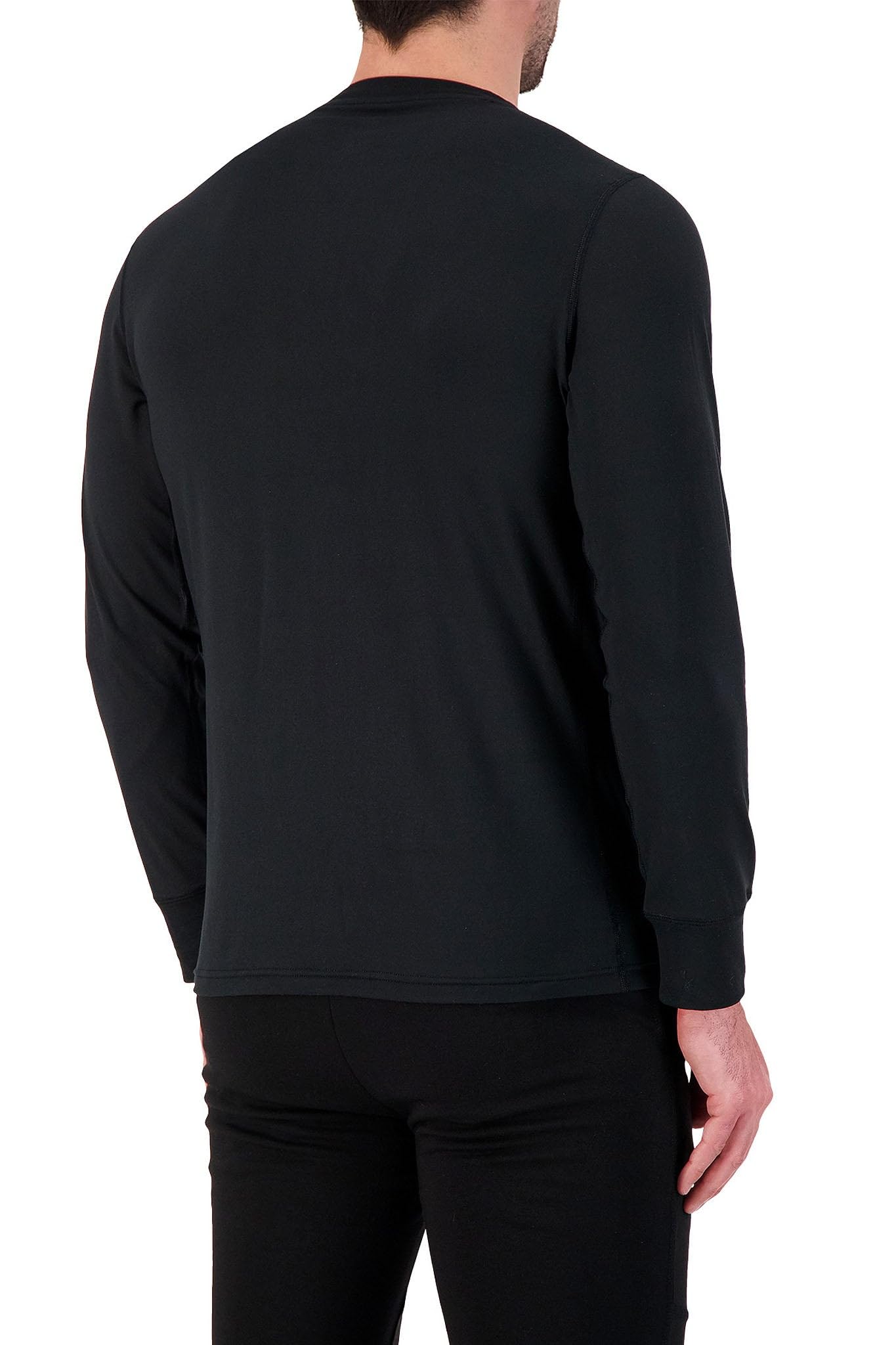 HEAT HOLDERS Men's Ultra LITE™ Thermal Long Sleeve T-Shirt - Black/S - Warm Base Layer for Winter, Cold Weather & Outdoor Activities