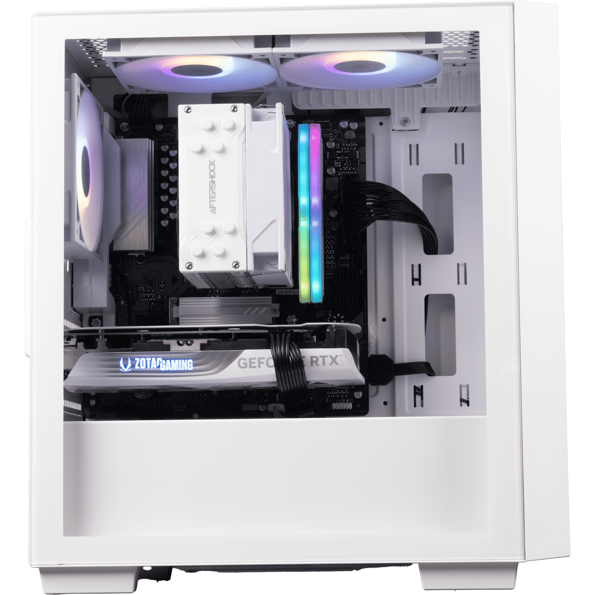 Aftershock Cloud Desktop Gaming PC - AMD Ryzen 5 7400F Processor & NVIDIA RTX 4060 Graphics - High Performance Gaming Computer for Esports, Streaming & VR Gaming