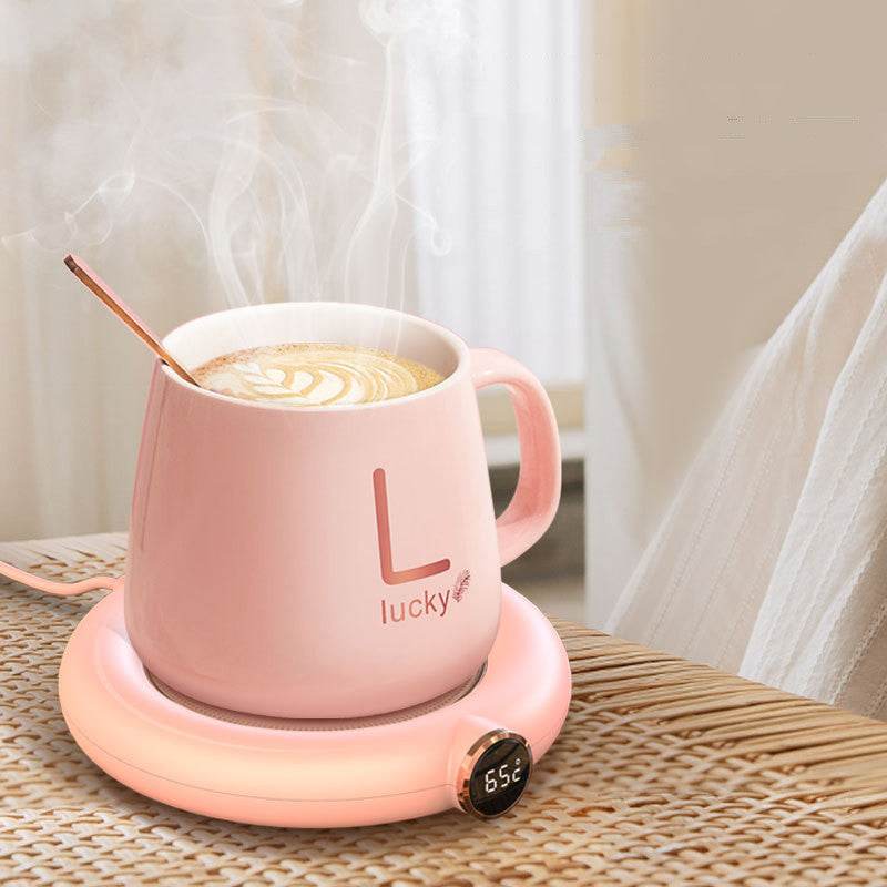 Smart Coffee Mug Warmer with LED Temperature Display - Perfect for Office, Home & Travel Use