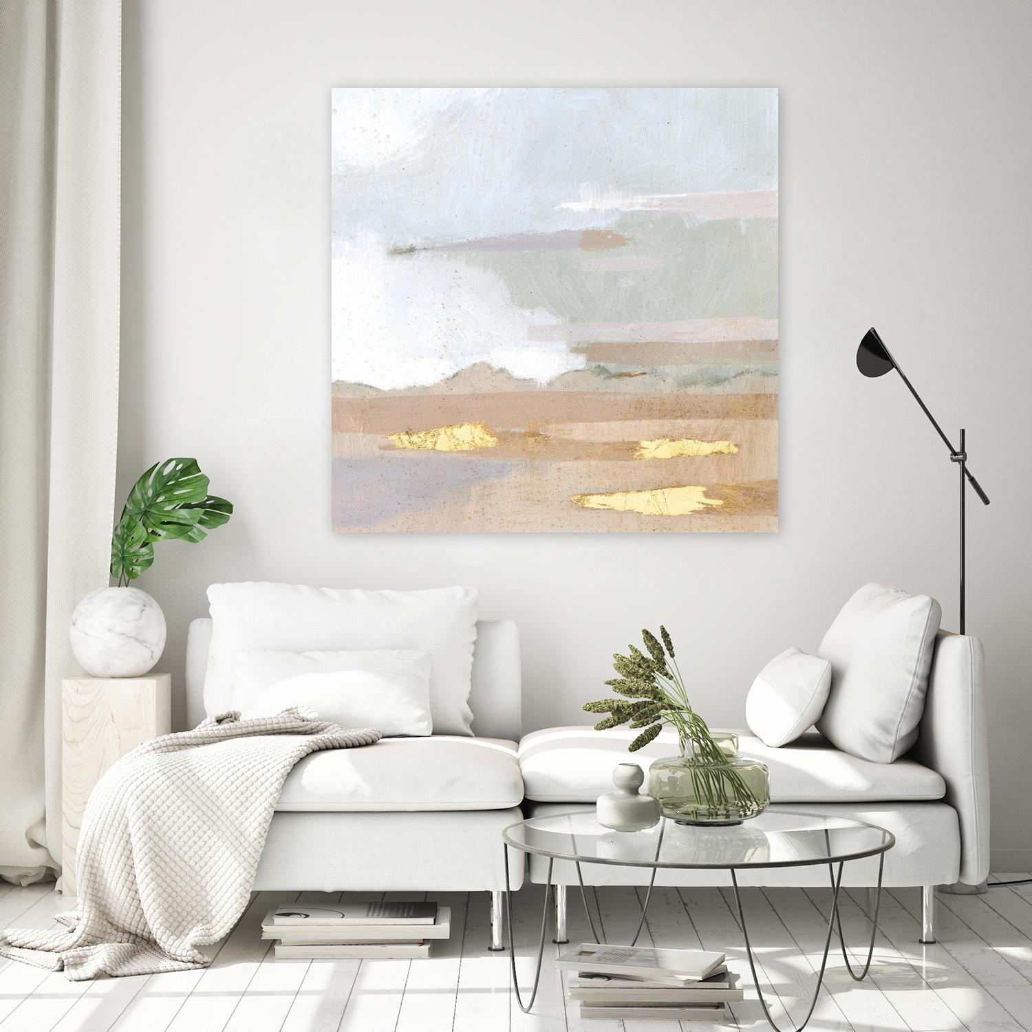 Abstract Coastland I - Modern Coastal Wall Art for Home & Office Decor | Perfect for Living Room, Bedroom, Beach House & Vacation Rental Decorations