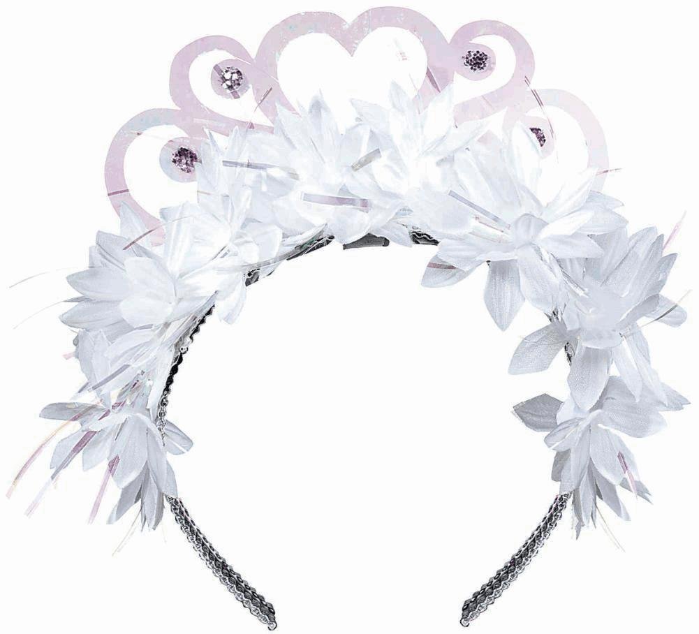 Majestic Iridescent Flower Tiara Headband - 8 x 6 Inch Violet Princess Crown for Birthday Parties, Bridal Showers & Cosplay | Perfect for Women, Girls, Teens & Special Occasions