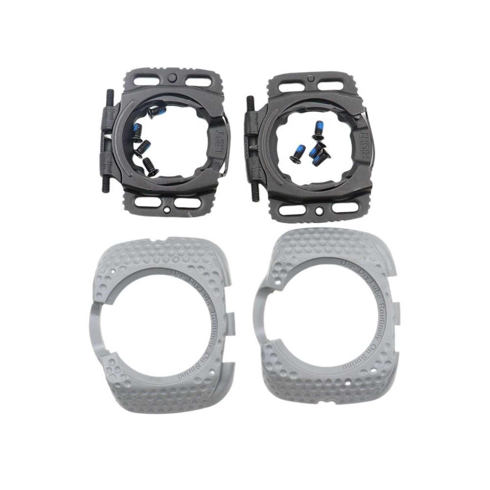 Quick Release Cycling Shoes Cleats - Self-Locking Aerodynamic Bike Pedals Compatible with Wahoo, SpeedPlay & Zero - Light Grey - Perfect for Road Biking, Indoor Cycling & Triathlon Training
