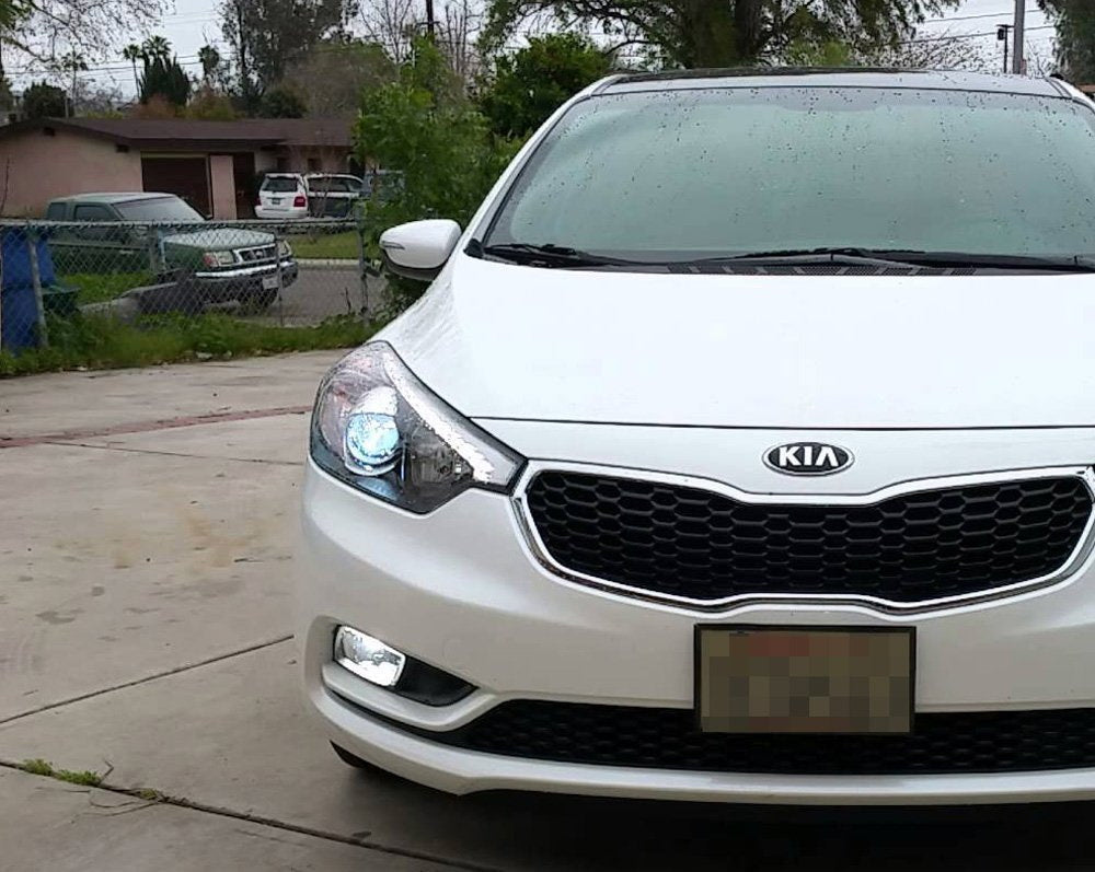 (2 Pack) H7 HID Bulbs Holders & Adapters for Kia Forte Koup & Kia Rio - Direct Replacement for Halogen Headlights - Perfect for Night Driving & Foggy Conditions