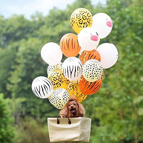 44-Piece Tiger Stripes Balloon Set - 40 Latex Balloons & 4 Foil Balloons for Jungle Theme Party Decorations | Perfect for Birthday, Baby Shower, and Safari-Themed Events