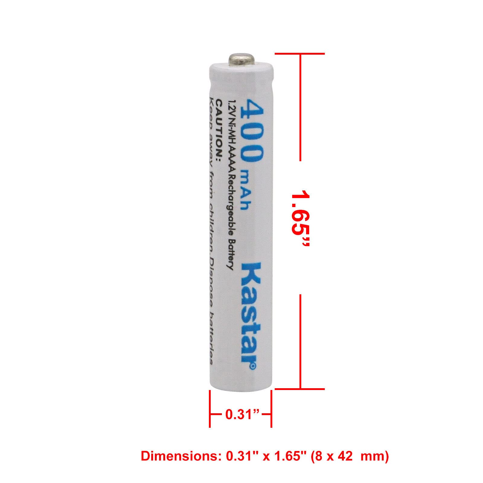 Kastar AAAA 1.2V 400mAh Rechargeable Batteries 4-Pack with USB Charger - Compatible with Microsoft Surface Pen, Stylus Pens, Electric Toothbrushes, Gaming Controllers, Bluetooth Headsets & Monitor Batteries - Perfect for Office, Home & Travel Use