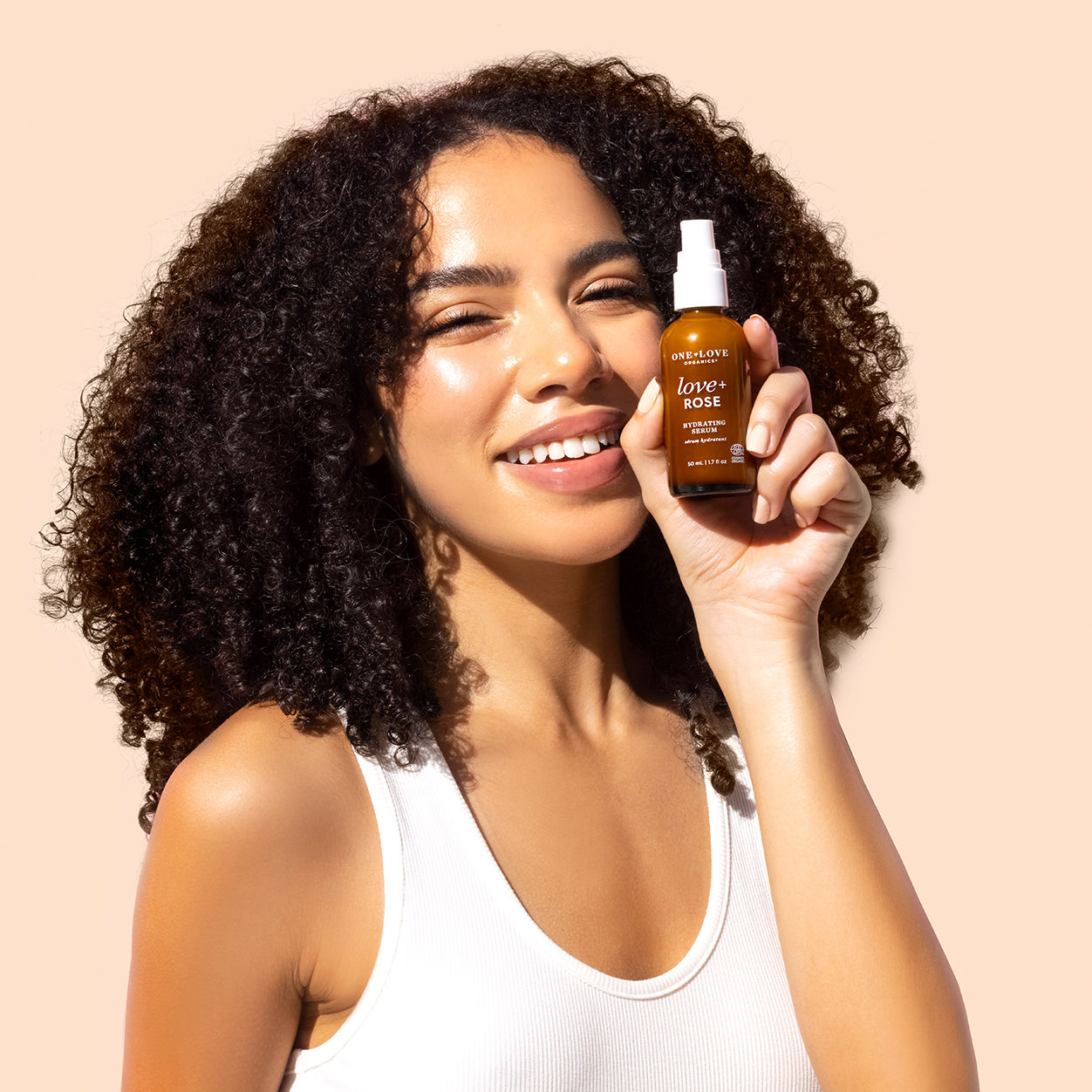 Love + Rose Hydrating Serum for Face - Anti-Aging Moisturizer with Hyaluronic Acid & Vitamin E - Perfect for Dry Skin Care & Night Routine