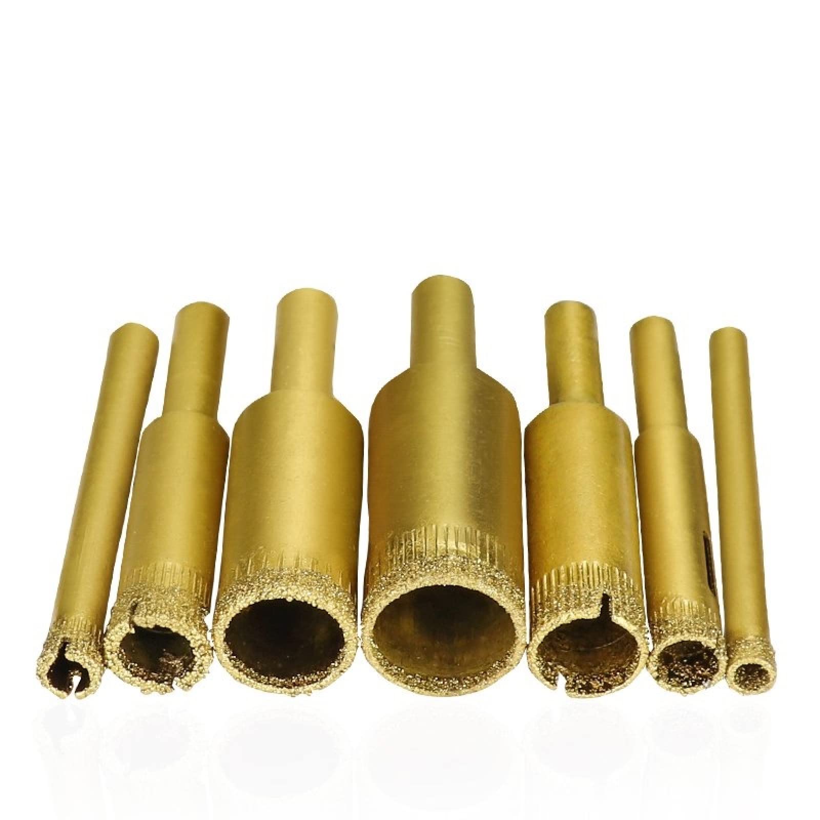 ALEYHA 5-16mm Diamond Core Drill Bit Set - 7pc Diamond Coated Hole Saw for Tile, Glass, Ceramic & Porcelain - Perfect for Bathroom Renovation & DIY Projects