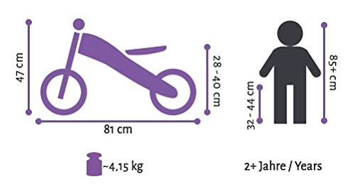 BIKESTAR 10 Inch Lightweight Kids Balance Bike with Air Tires & Brakes - First Running Bike for 2-5 Year Old Boys & Girls | Perfect for Toddler Outdoor Play, Park Rides & Learning to Ride