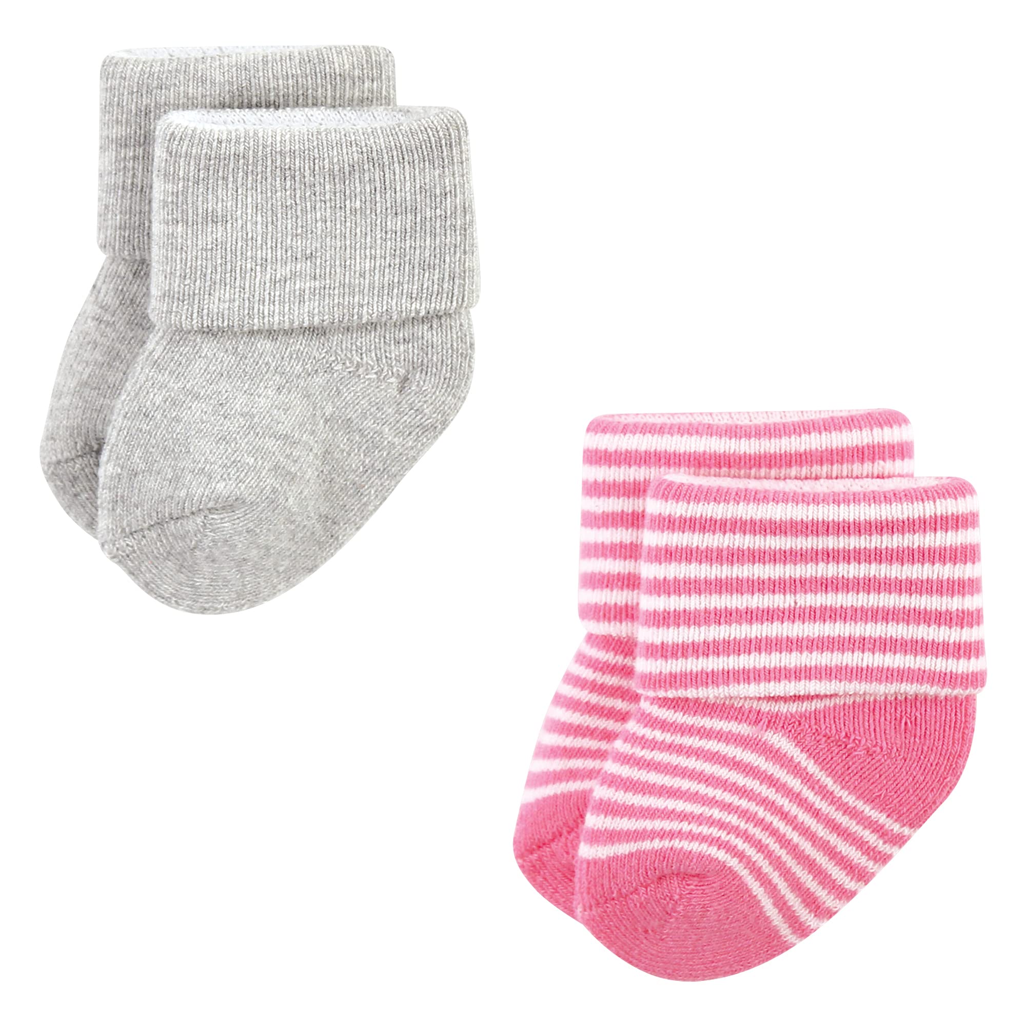 Luvable Friends Soft Terry Cloth Baby Socks for Newborns & Infants - Perfect for Nursery, Playtime & First Steps