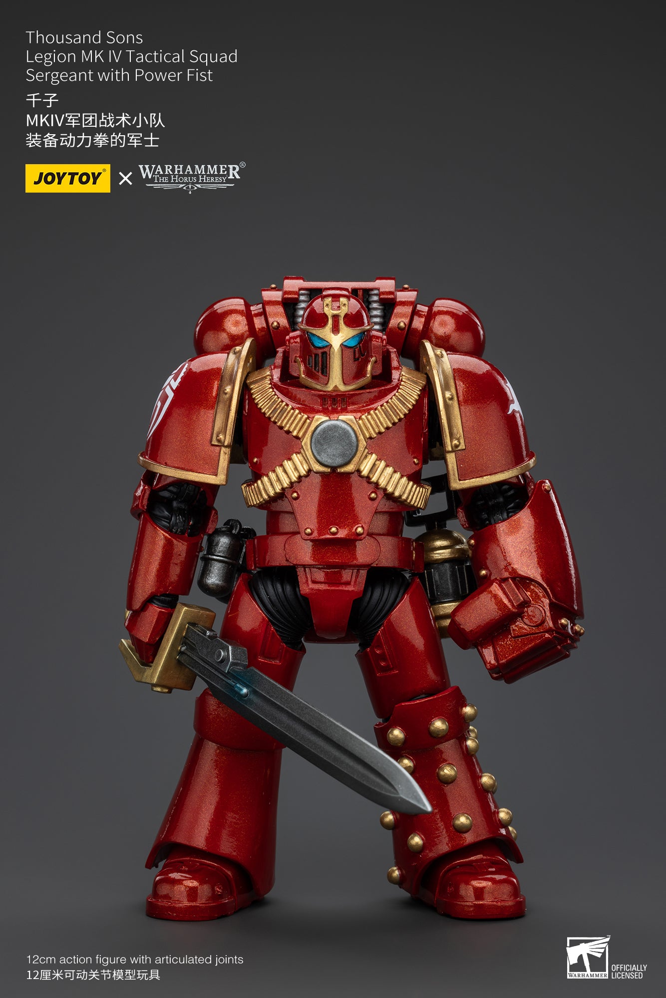 JOYTOY 1/18 Scale Warhammer The Horus Heresy Thousand Sons Legion MK IV Tactical Squad Action Figure - Collectible Model for Display, Gaming & Warhammer 40K Fans