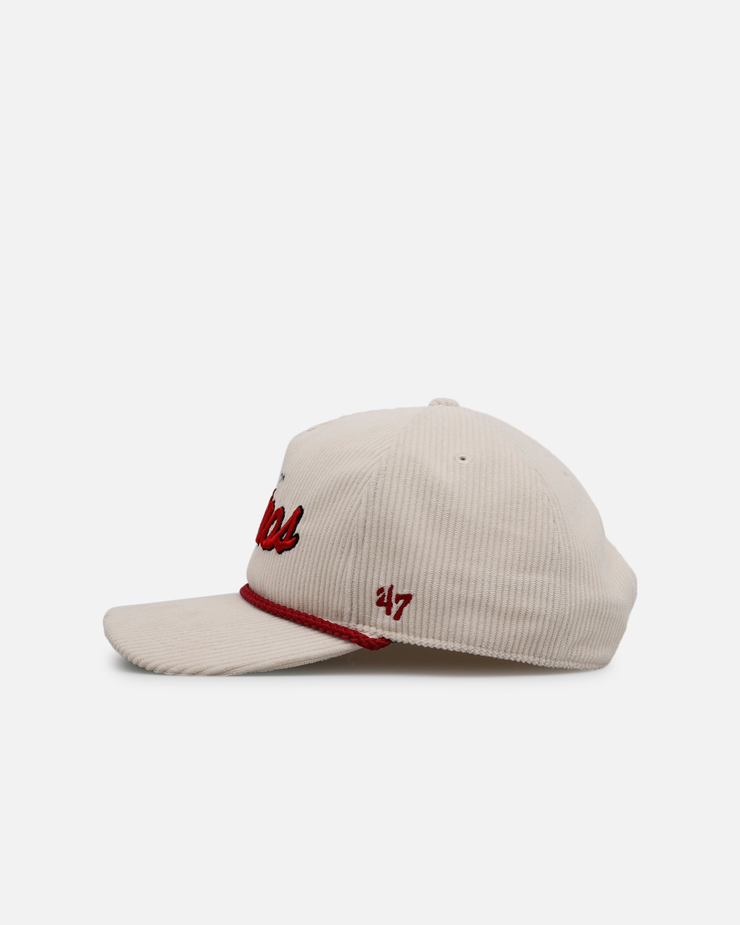 47 Brand Houston Astros 'Natural Script' Premium Corduroy Snapback Hat - Official MLB Licensed Baseball Cap for Men & Women - Perfect for Games, Fan Gear & Streetwear Fashion