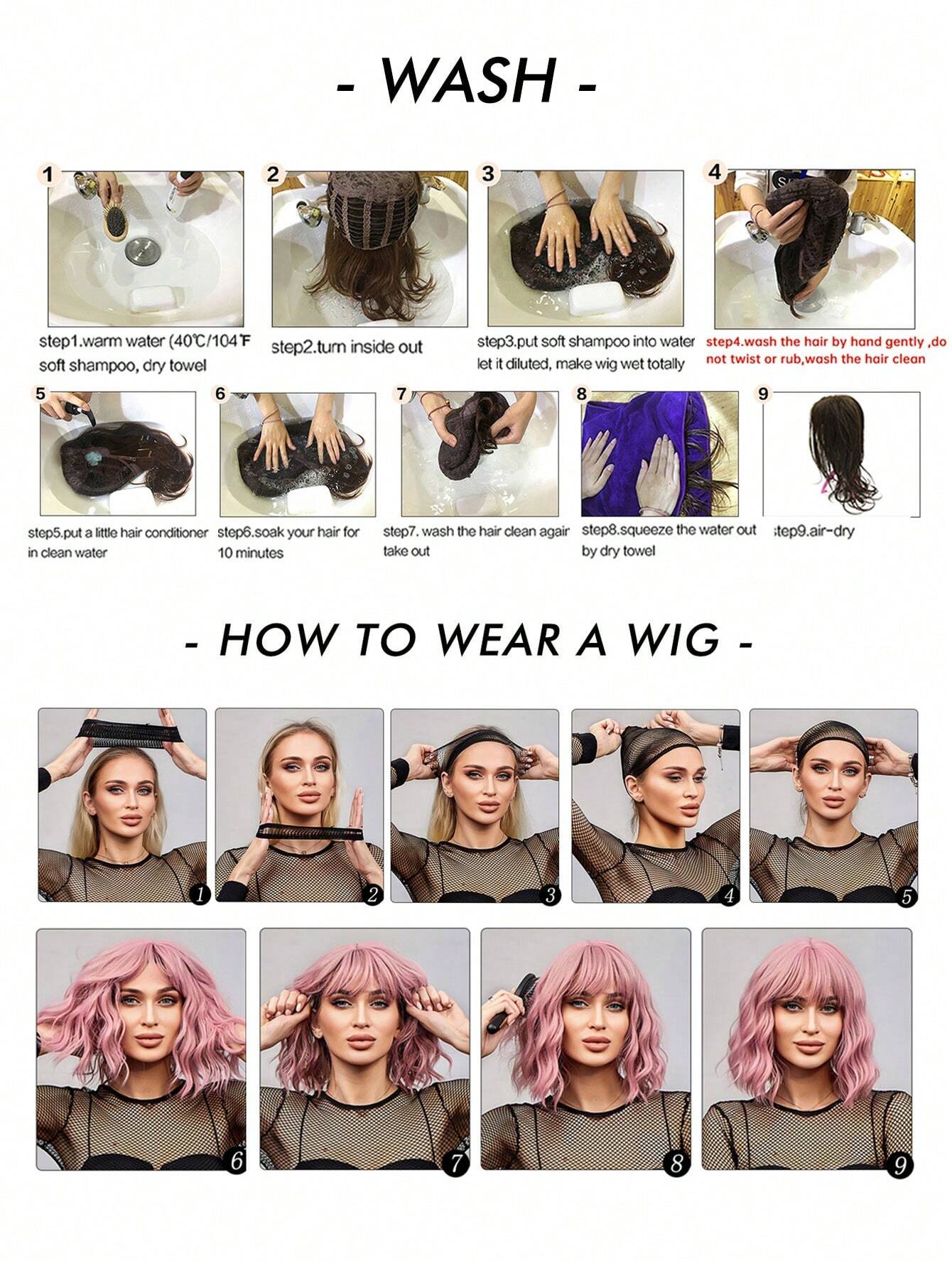 Straight Synthetic Hair Wig with Bangs - Natural Look & Comfortable Wear for Cosplay, Halloween, and Daily Fashion