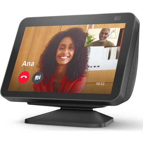 Amazon Echo Show 8 (2nd Gen) - Smart Display with Alexa - Charcoal - HD Screen, Smart Home Hub, Video Calls - Perfect for Kitchen, Living Room & Bedroom