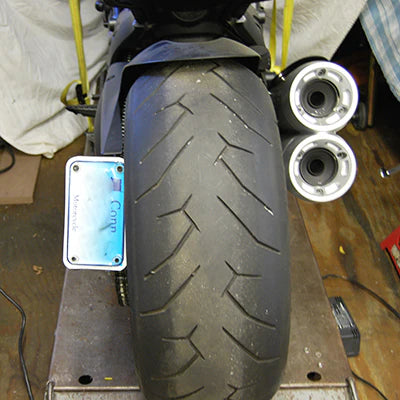 Ducati Diavel 2 Position Fender Eliminator Bracket (Side Mount) for 2010-2019 Models - Motorcycle Tail Tidy Kit for Cleaner Look & Improved Aerodynamics