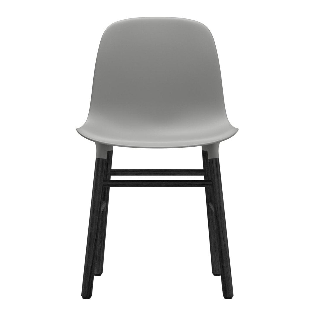Modern Form Chair with Sturdy Wooden Legs - Perfect for Dining Room, Office, or Living Room Decor