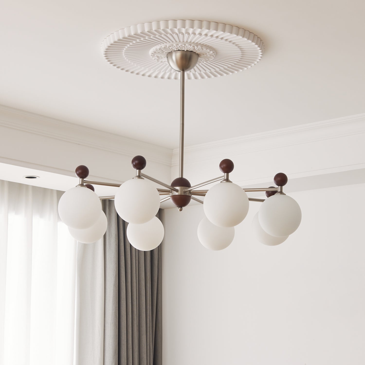 Ecliptica Crystal Chandelier - Modern Luxury Ceiling Light Fixture for Dining Room, Living Room & Bedroom Decor | Elegant Lighting for Home & Wedding Venues