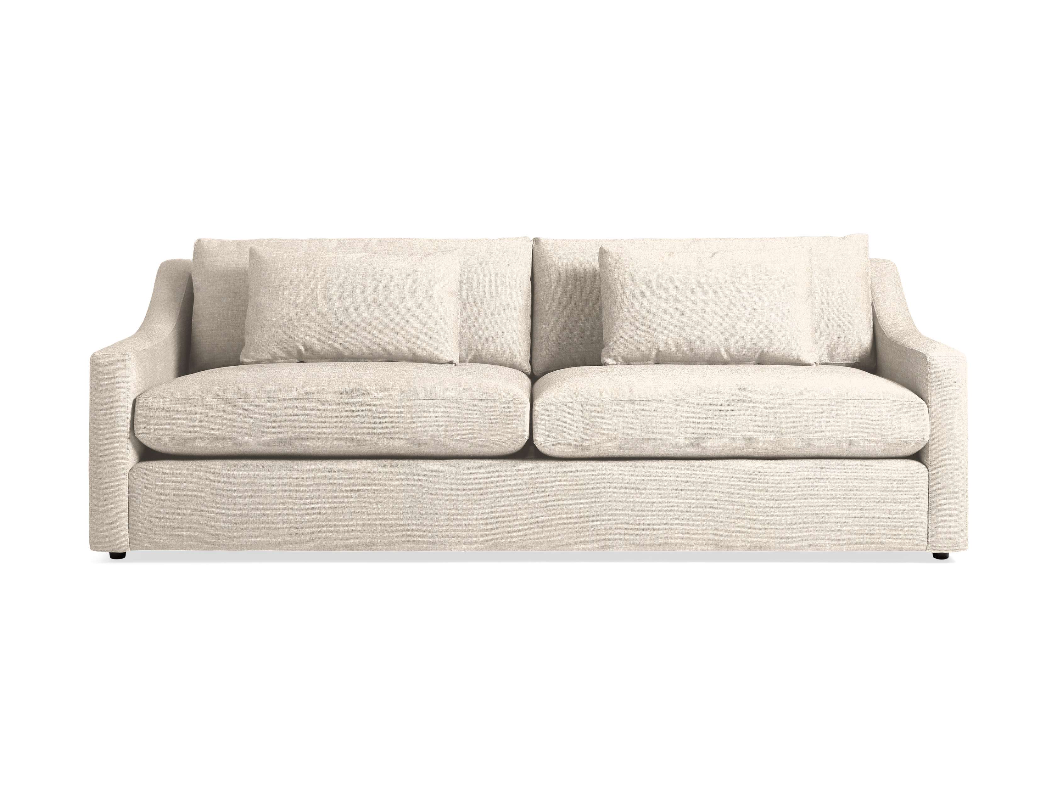 Ashby Sofa 125 - Modern 3-Seater Couch for Living Room, Lounge & Office - Comfortable Fabric Upholstery with Sturdy Wooden Frame