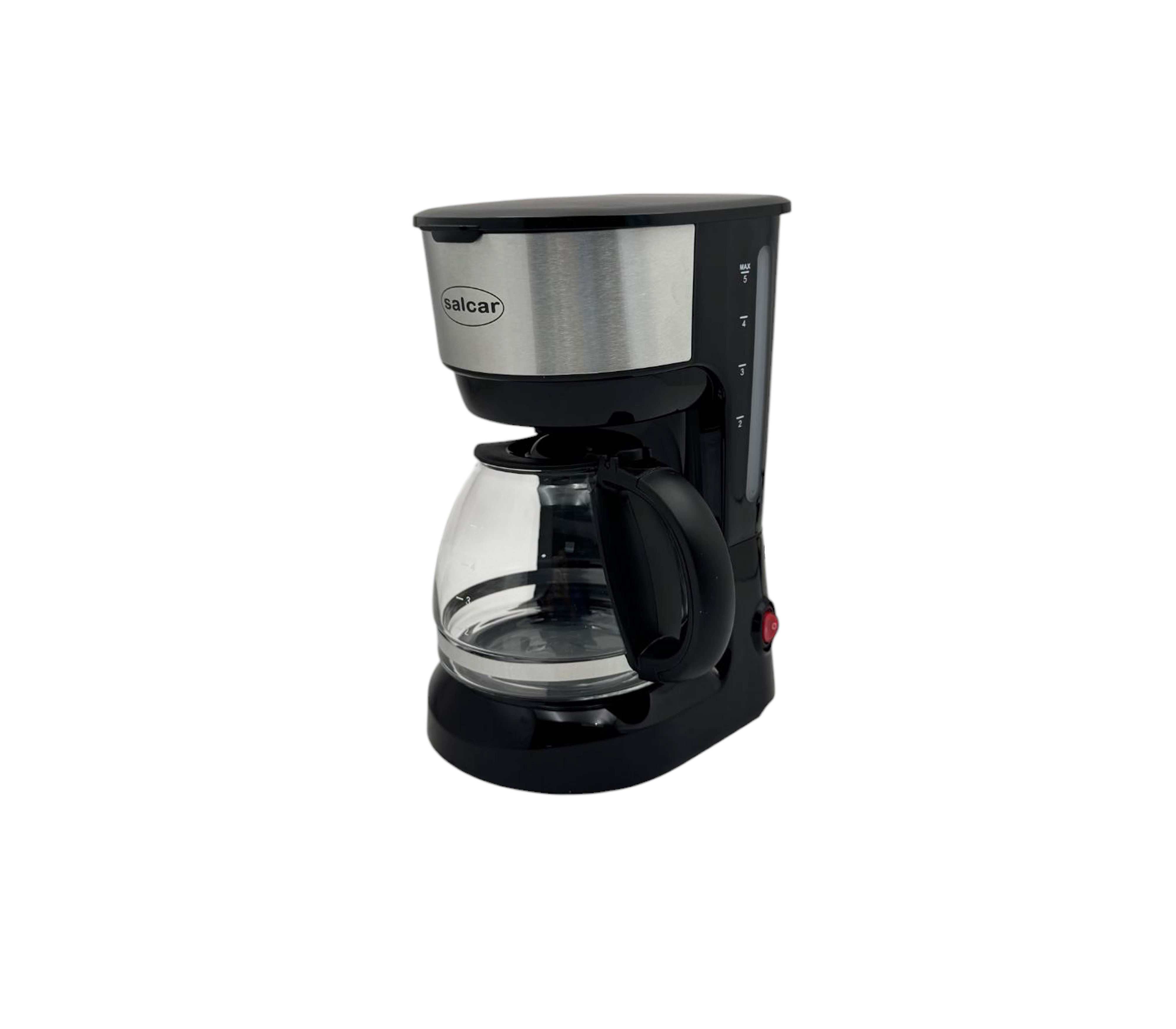 Salcar Classic 6-Cup Black Coffee Maker - Perfect for Home, Office & Small Gatherings