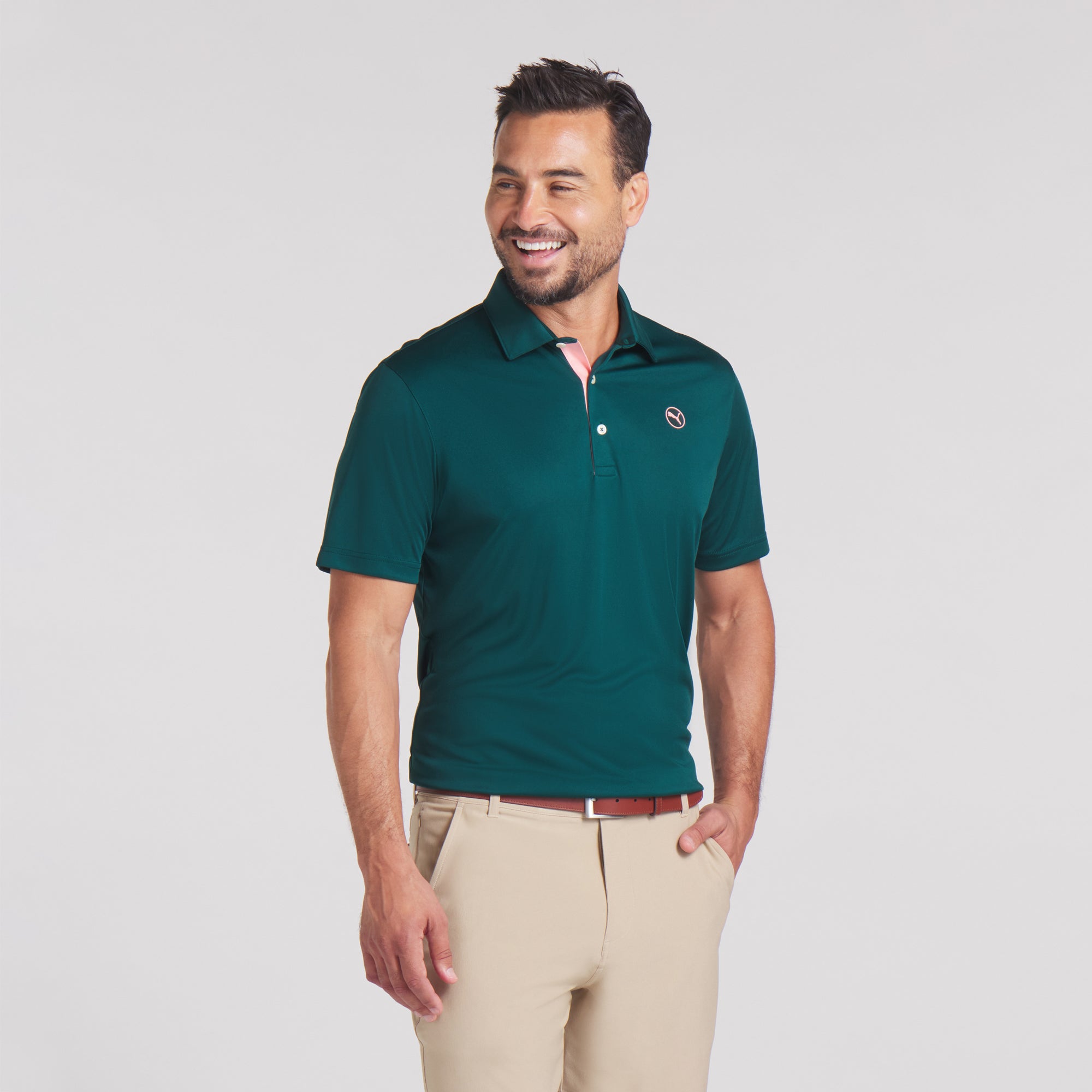Premium Pure 2.0 LC Golf Polo Shirt for Men - Moisture Wicking & UV Protection Performance Golf Shirt - Perfect for Golf, Tennis & Casual Wear