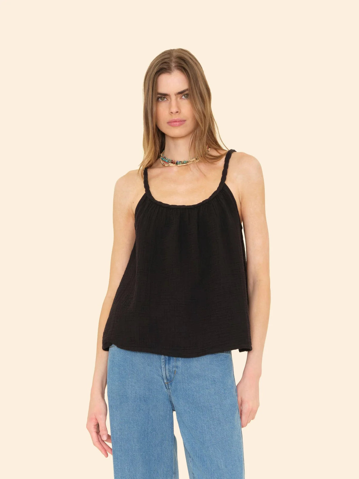 Brandi Women's Black Sleeveless Top - Stylish & Comfortable for Casual Wear, Parties & Summer Outfits