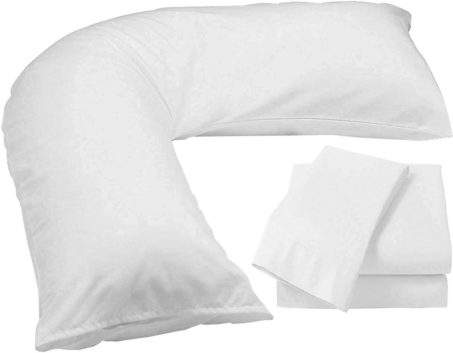 DPPAN Premium Bed Pillows for Sleeping - Soft & Supportive Gusseted Pillow for Side & Back Sleepers, Standard Size (75x75x45cm), White - 1 Pack | Ideal for Home, Hotel & Guest Room Comfort